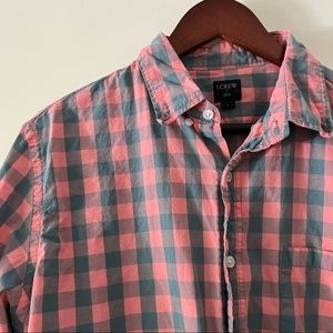 J.Crew check men’s shirt